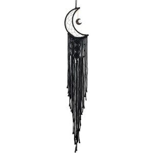 Black Moon Dream Catcher with Handmade Woven Cotton Dream Catchers Boho